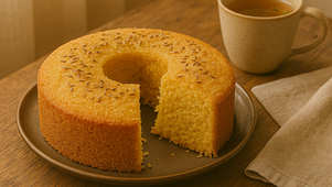 Bolo de Fubá vegano