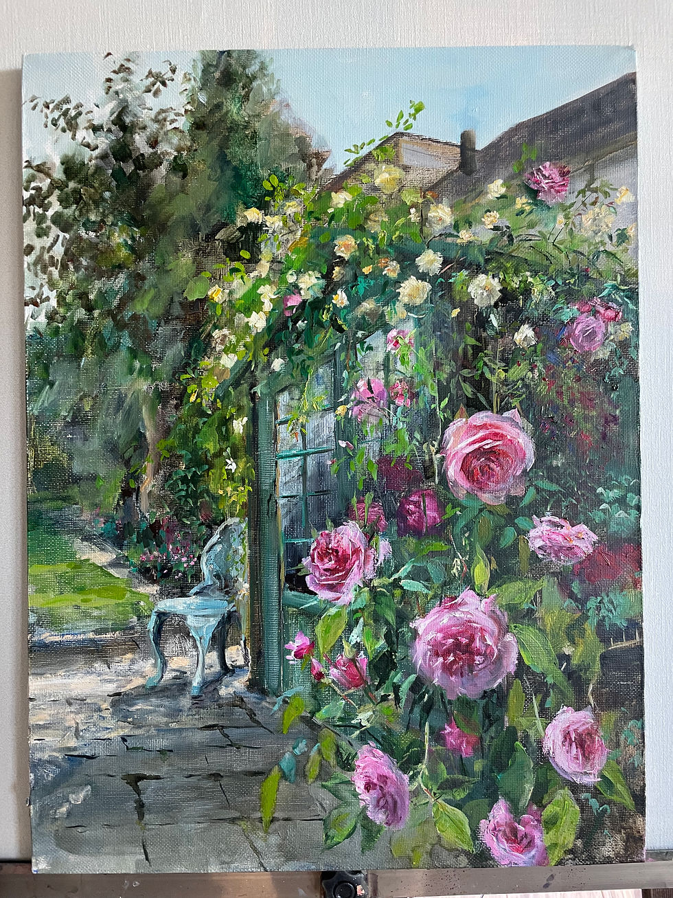 Thumbnail: June Garden, English Pink Roses