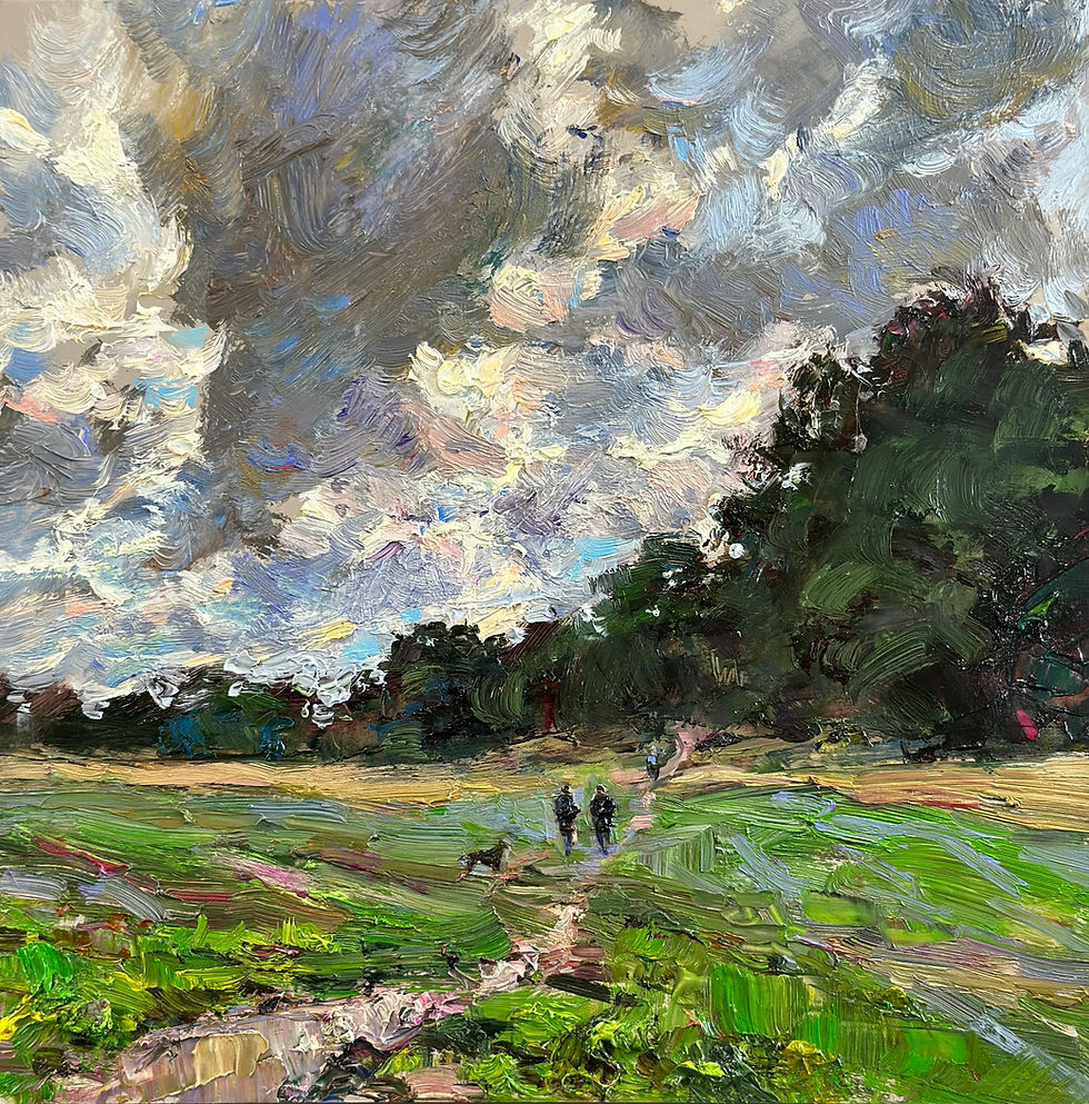 Thumbnail: Sunlight through the Storm Clouds. Hampstead Heath