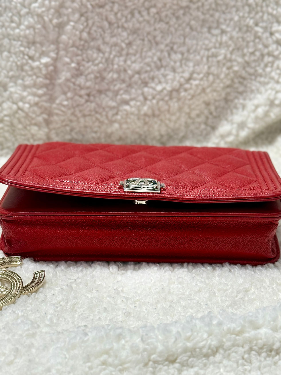 Thumbnail: Preowned Chanel Boy Wallet On Chain