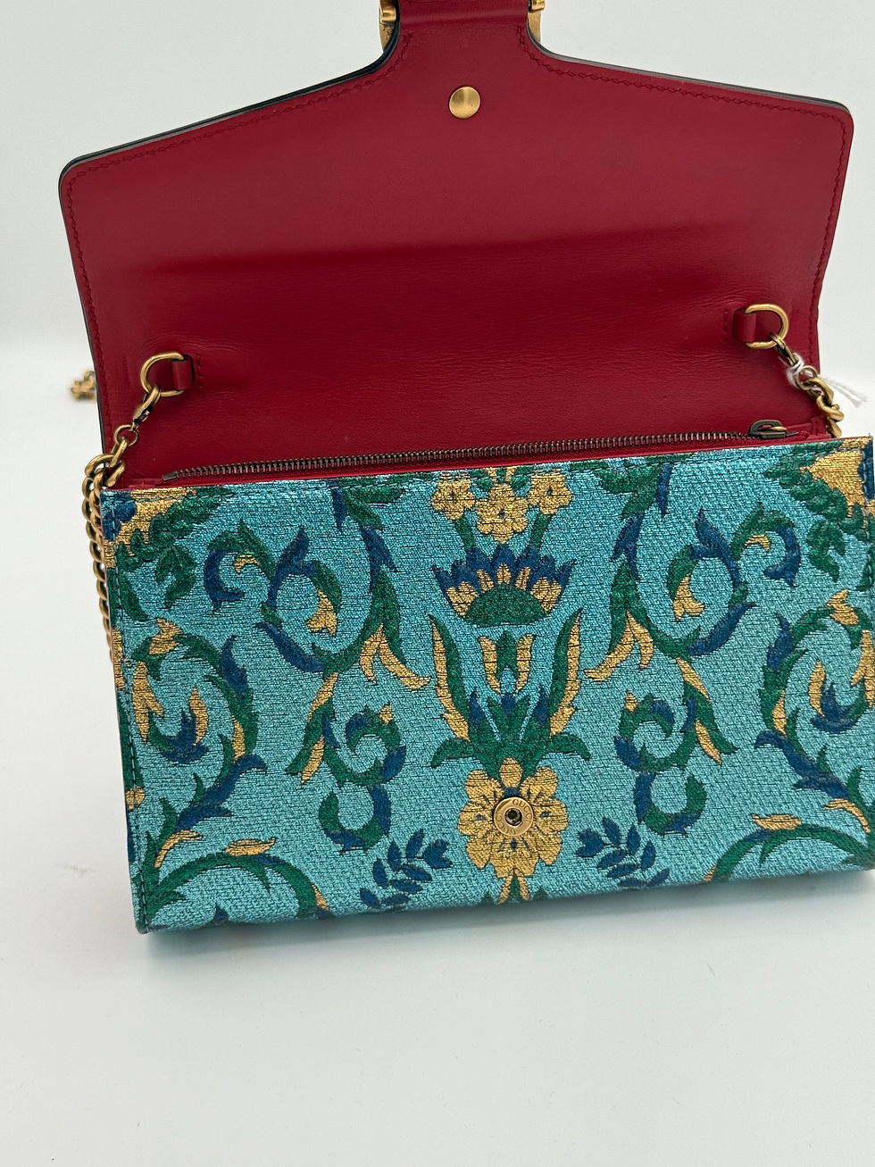Thumbnail: Preowned Gucci Dionysus Bag In Gold And Blue