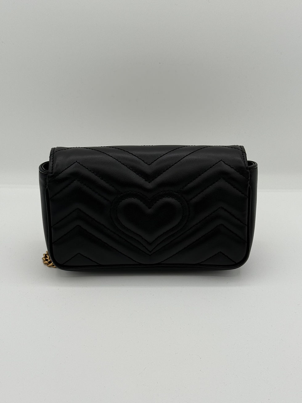 Thumbnail: Preowned Gucci Mini Black Leather Bag