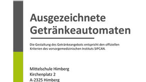 Vorbildliches Getränkeangebot an der MS Himberg