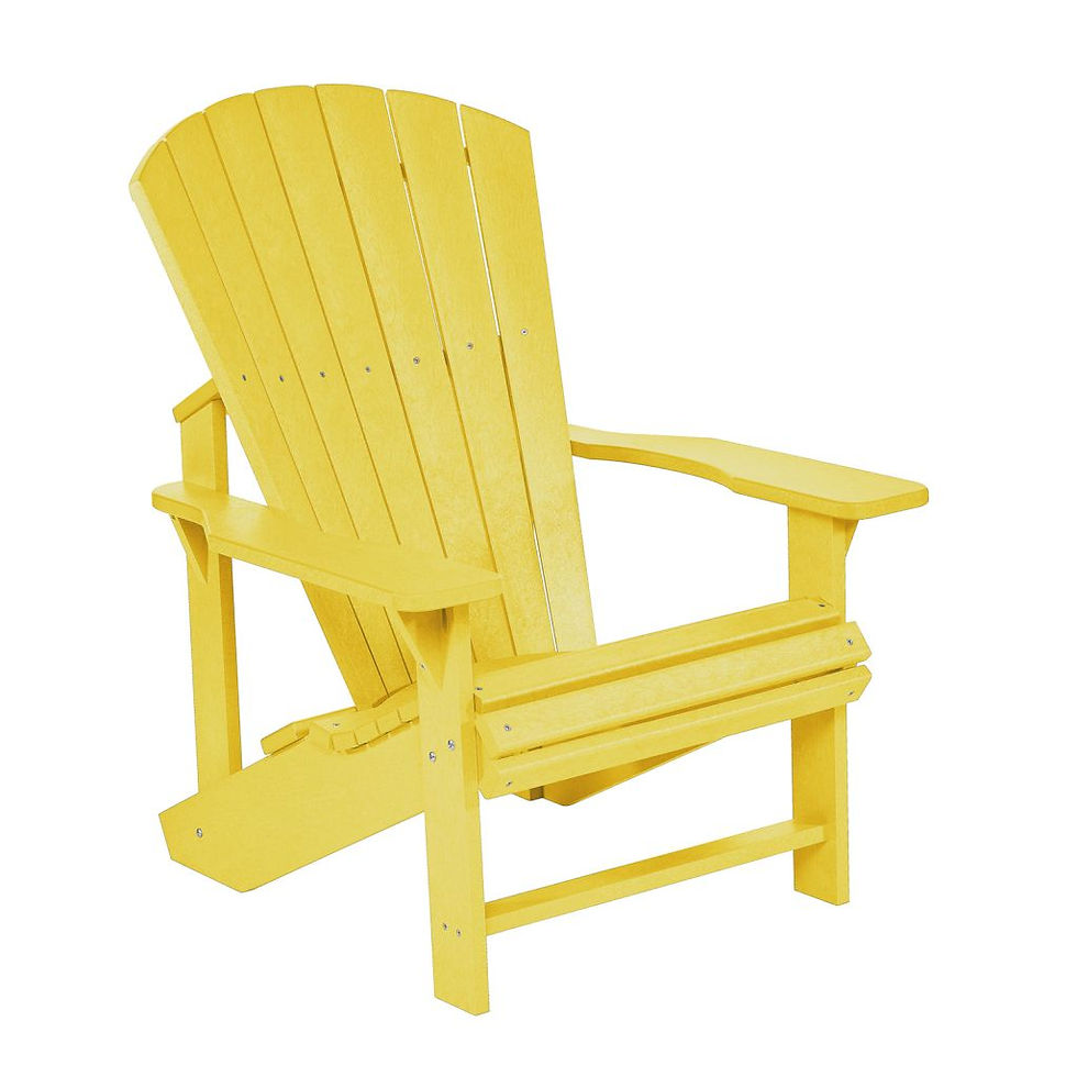 Thumbnail: Yellow Classic Adirondack Chair by C. R. Plastic Products Inc.