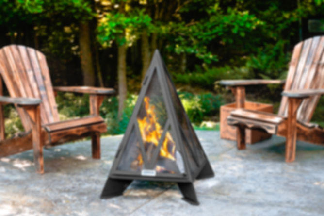 Pyramid Outdoor Fireplace