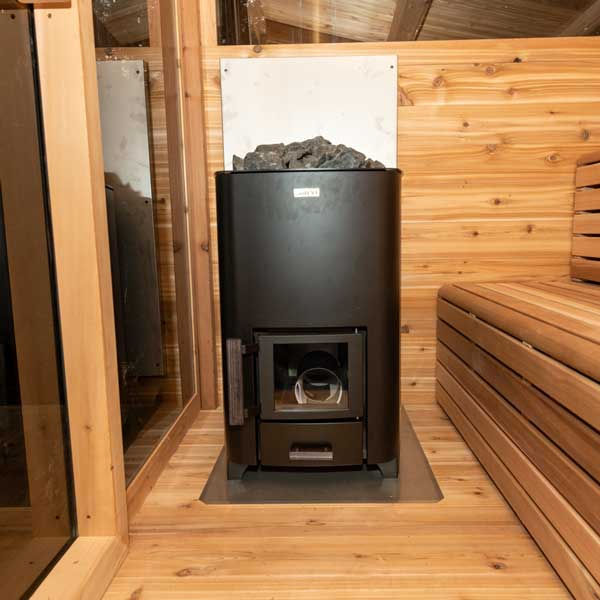 Thumbnail: Dundalk Clear Cedar Barrel Sauna (Wood Heated)