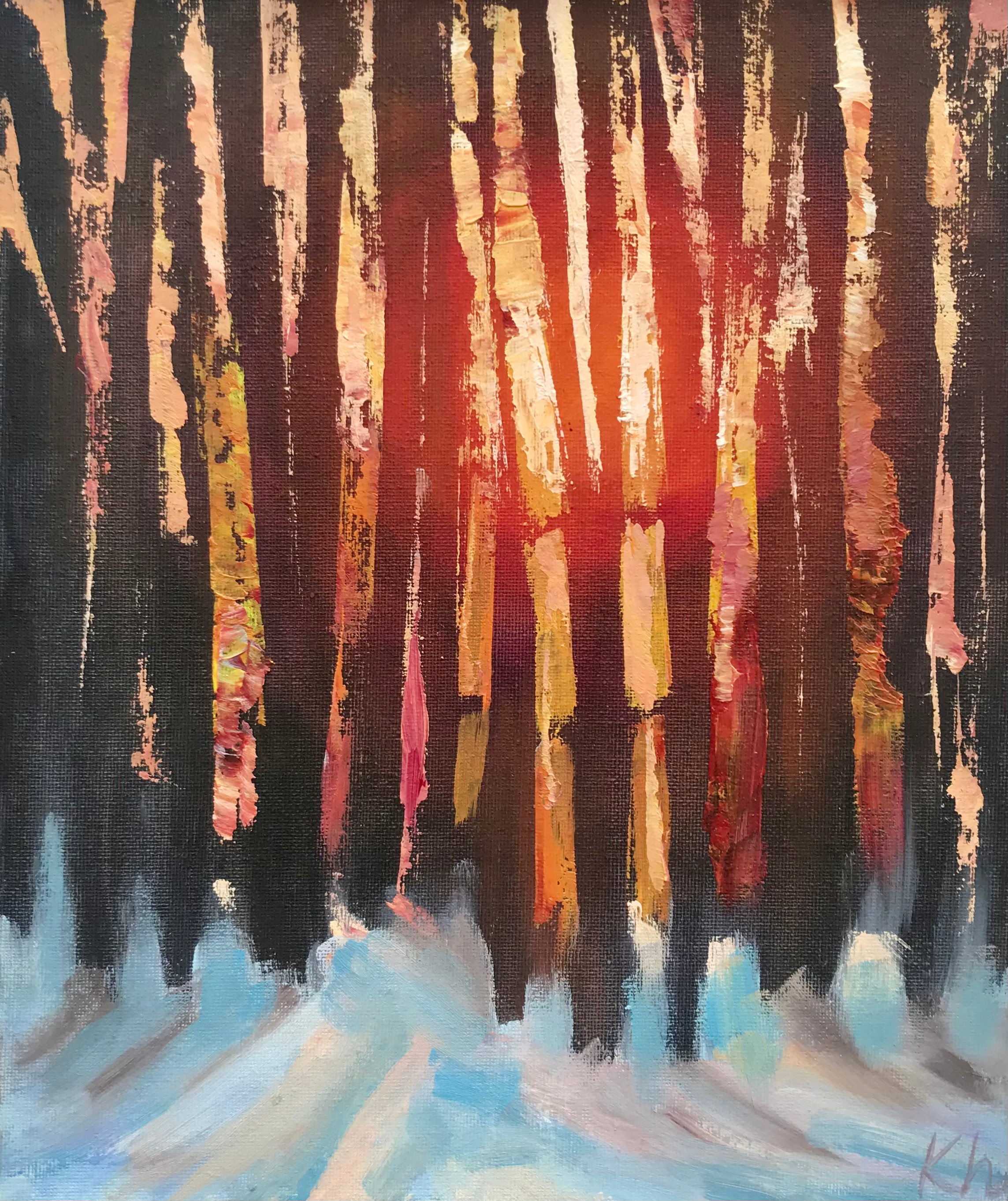 Winter Sun through the Trees II 