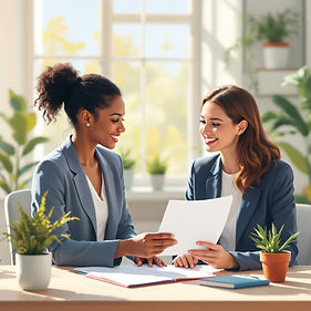 Proposal consultant working with a client