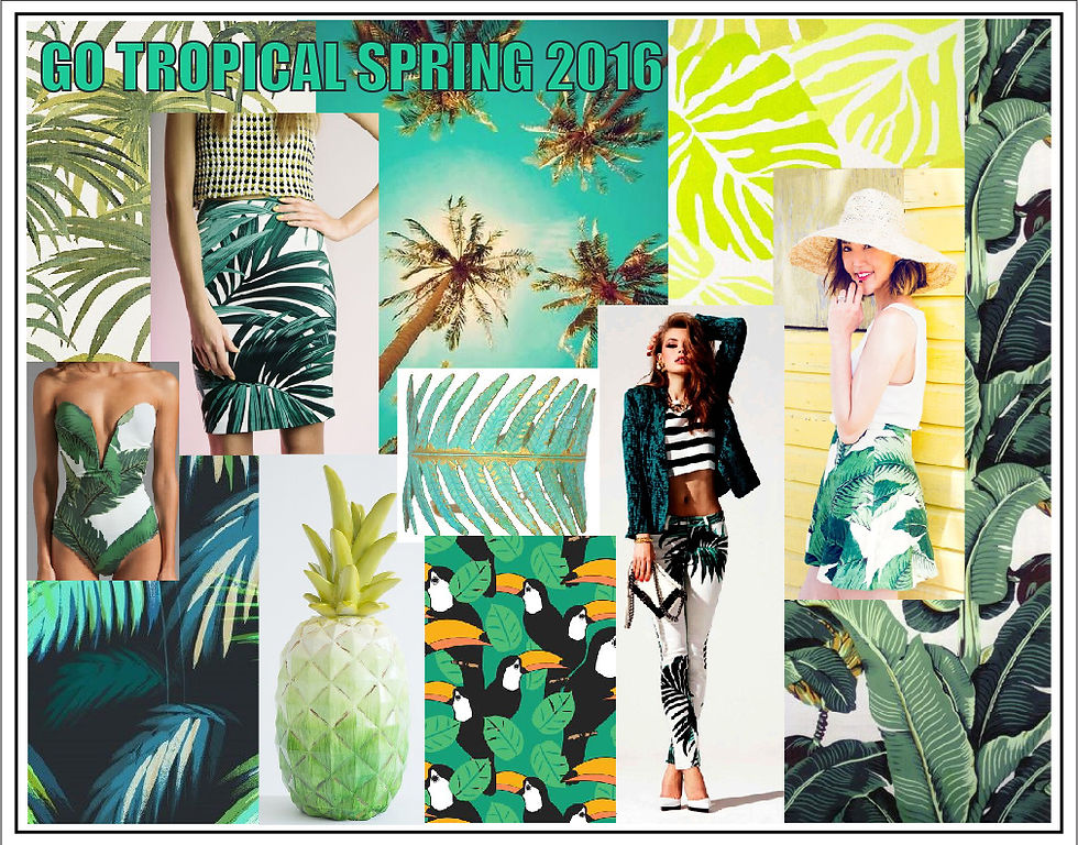 Spring 16 Tropical Inspiration Board