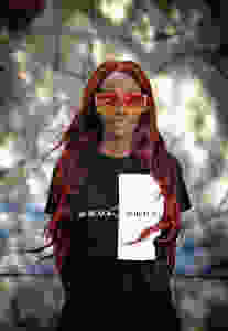 Aysha Jones during swedish digital protest 2020