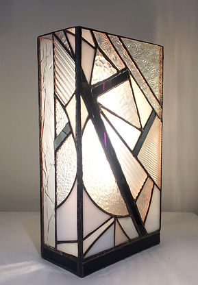 lampe en vitrail art déco Eclat -