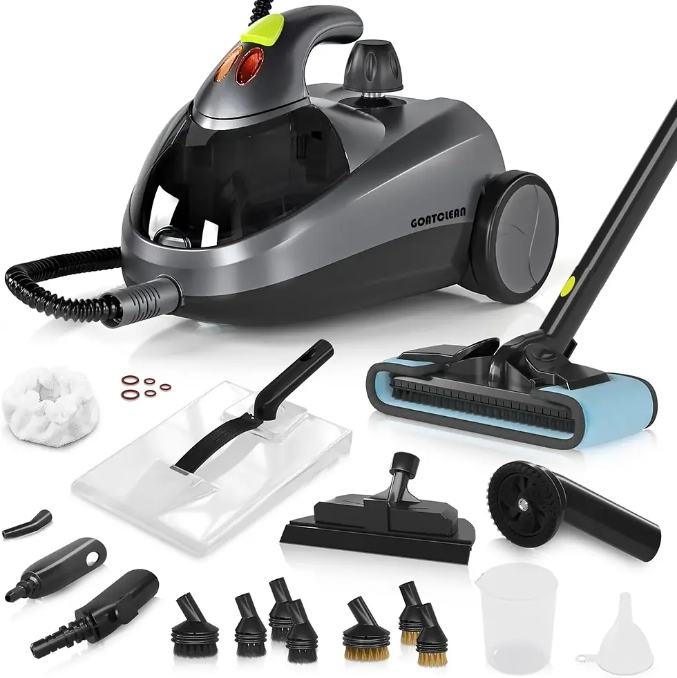 GOATCLEAN Heavy‑Duty Steam Cleaner, 1500W with 22 Accessories