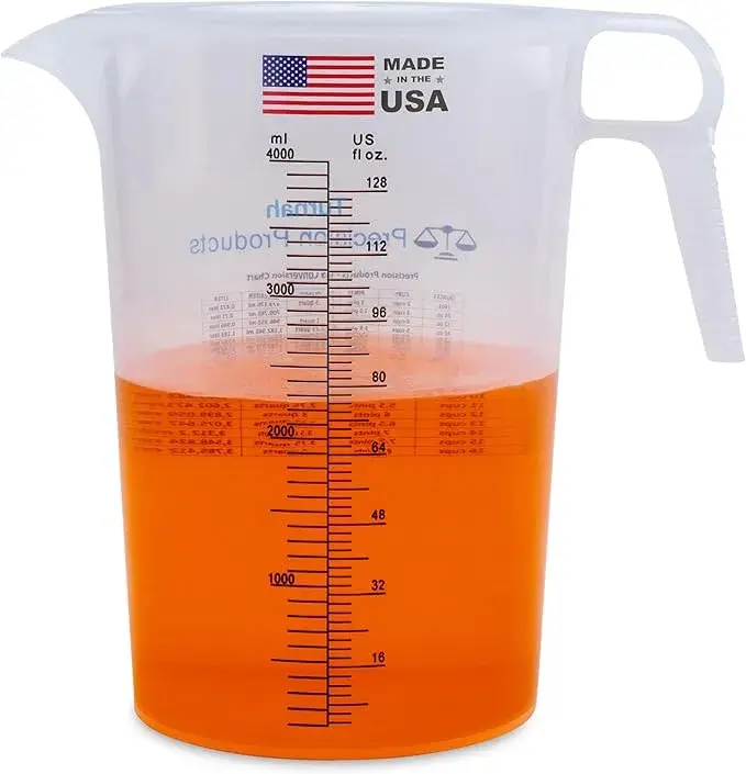 One Gallon 128oz Measure Pitcher
