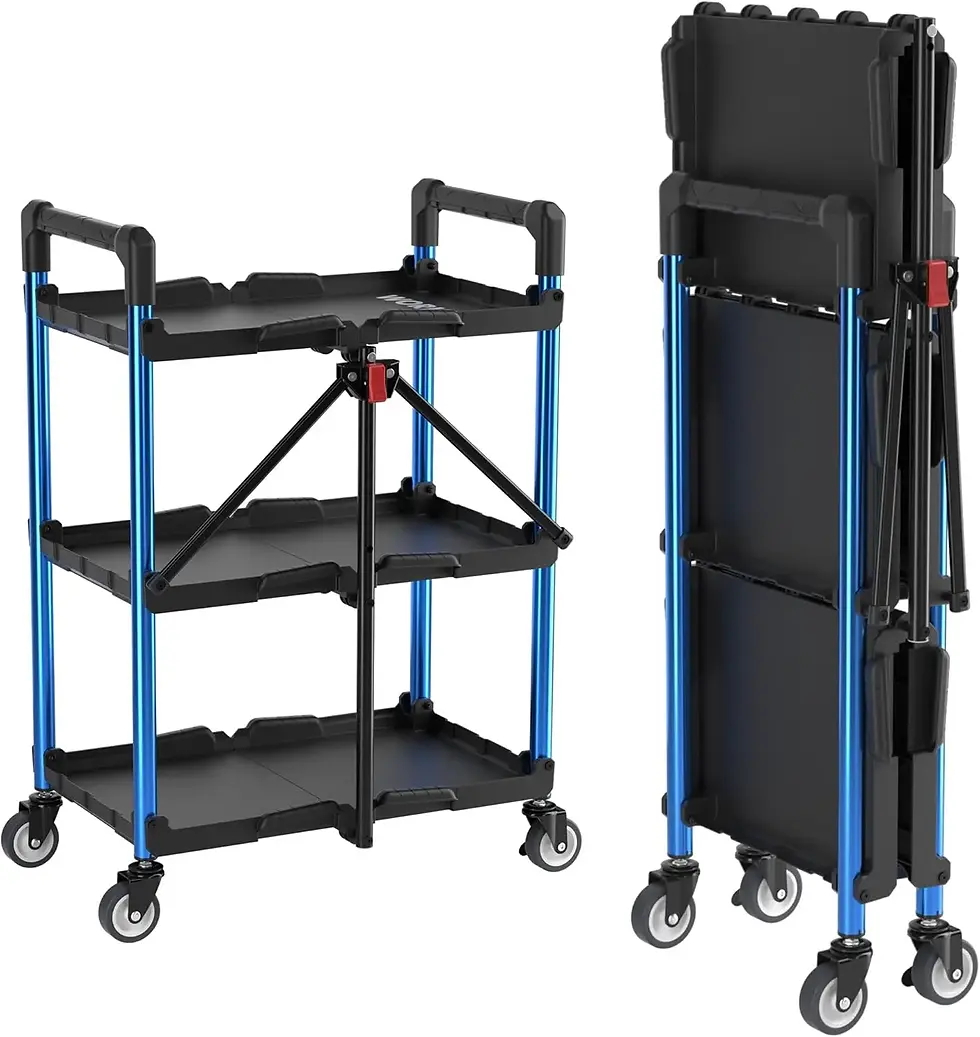 WORKPRO Rolling Tool Cart with Storage Trays