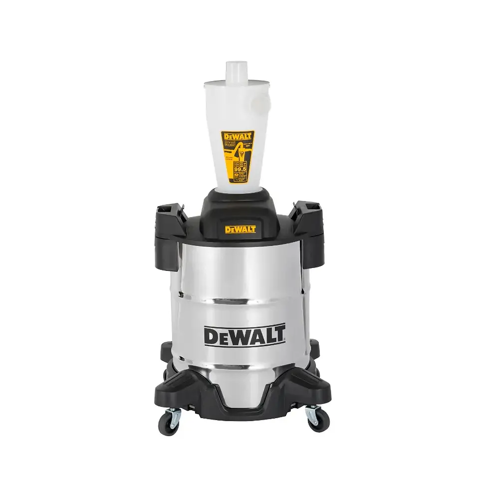 DEWALT Dust Separator with 10 Gallon Stainless Steel Tank, Cyclone Dust Collector, DXVCS003