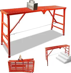Foldable Scaffolding Platform, Adjustable Height