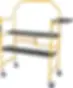 MetalTech Jobsite Portable Scaffolding with Locking Wheels