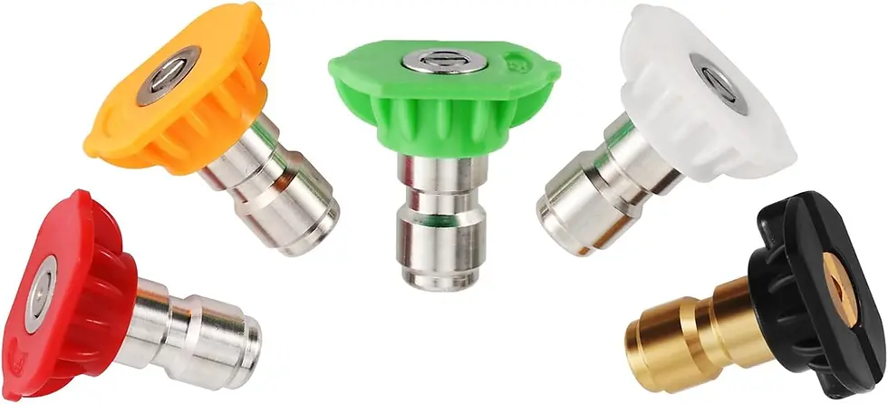 JANSAMN Pressure Washer Spray Nozzle Tips Five Pack 4500 PSI