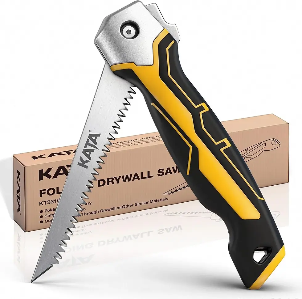 KATA Folding Drywall Jab Saw, Drywall Knife with Soft Grip Handle