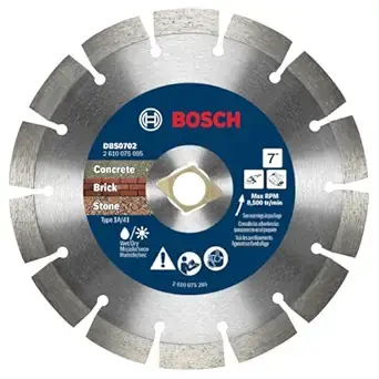 BOSCH DBS0702 7 in. Premium Segmented Rim Diamond Blade