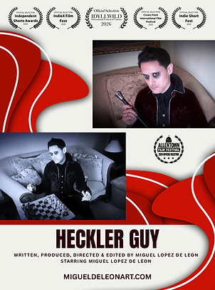 Heckler Guy, Poster, Miguel Lopez de Leon.png