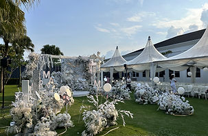 Outdoor Garden Wedding setup