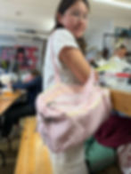 Beautiful bag designed and made by our talented student