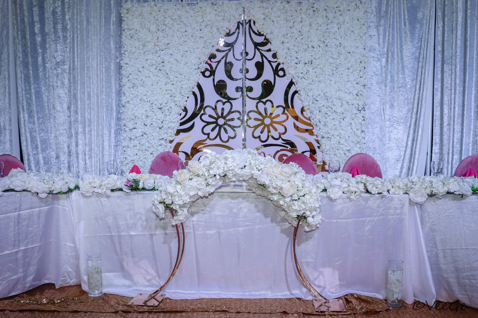 Elegant luxe backdrop