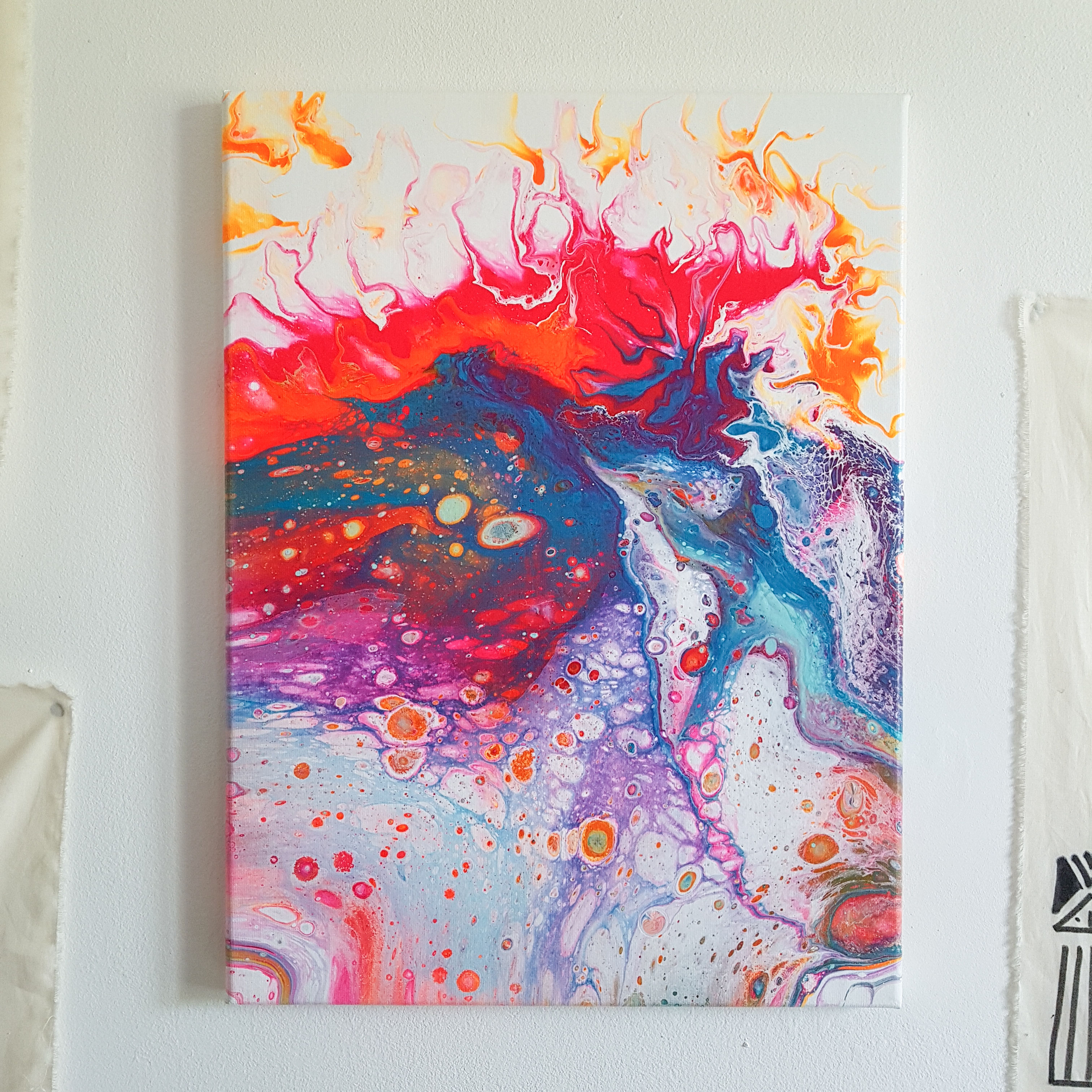 LA DANSE DES COMBATTANTS (30x40cm)