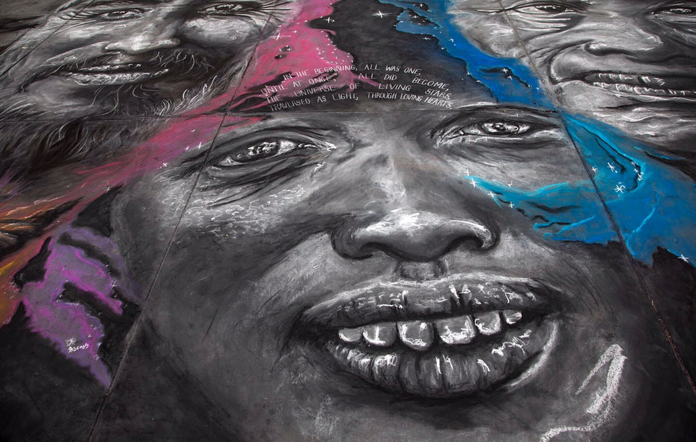 Street Art Tribal Portrait by Daniel K S