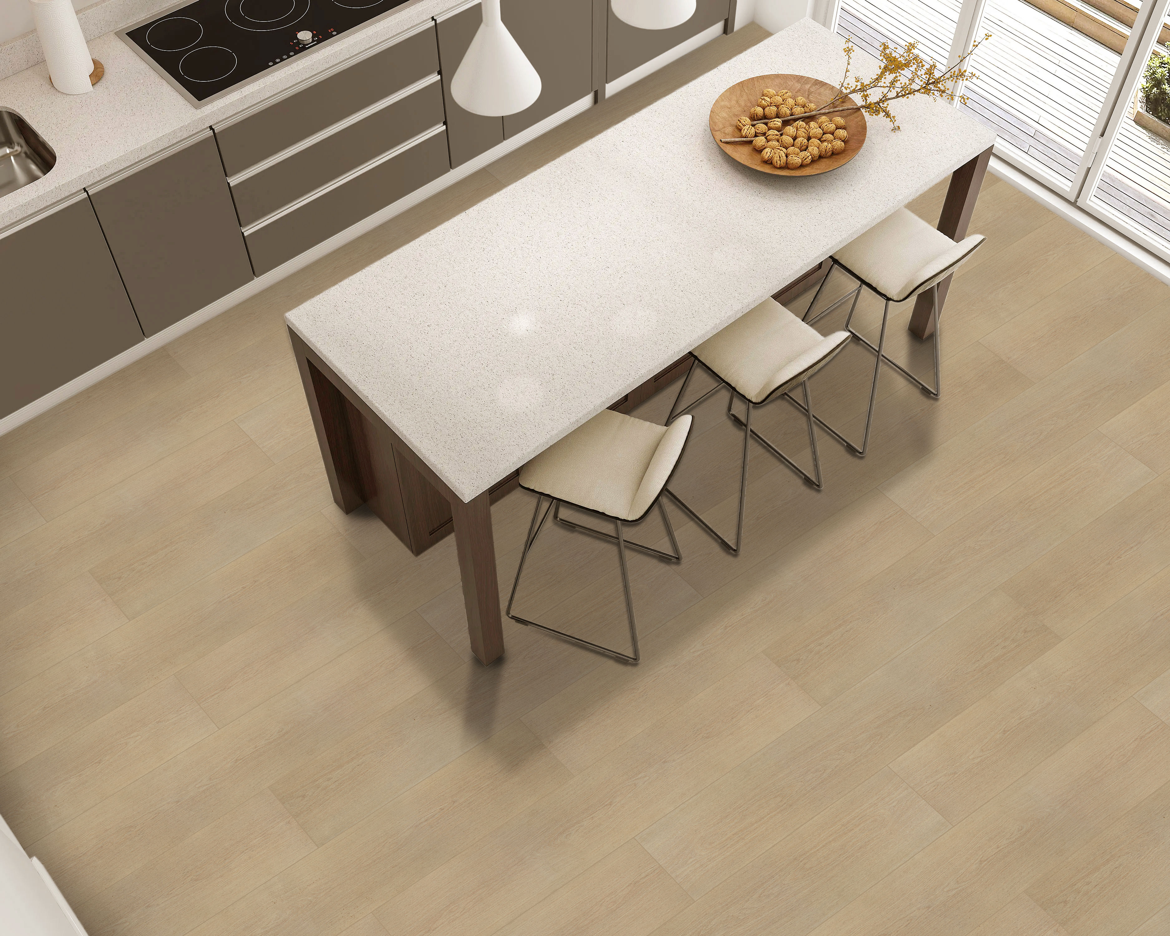 Piso madera laminada Nordico Haya Cja 2,928 M2