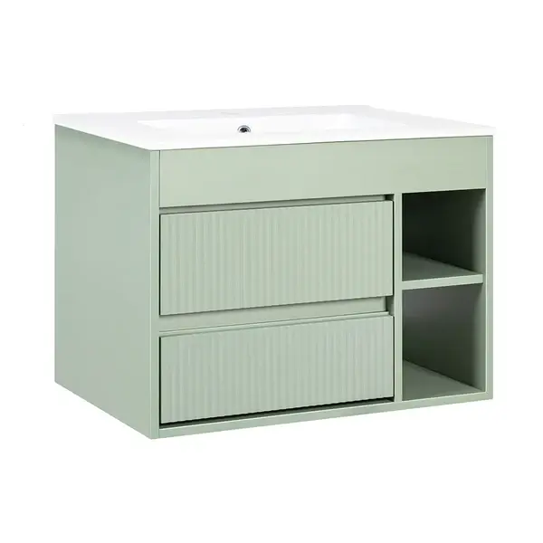 Miniatura: Conjunto Mueble Elevado Paris Sage Green 70 x 46 Texturizado