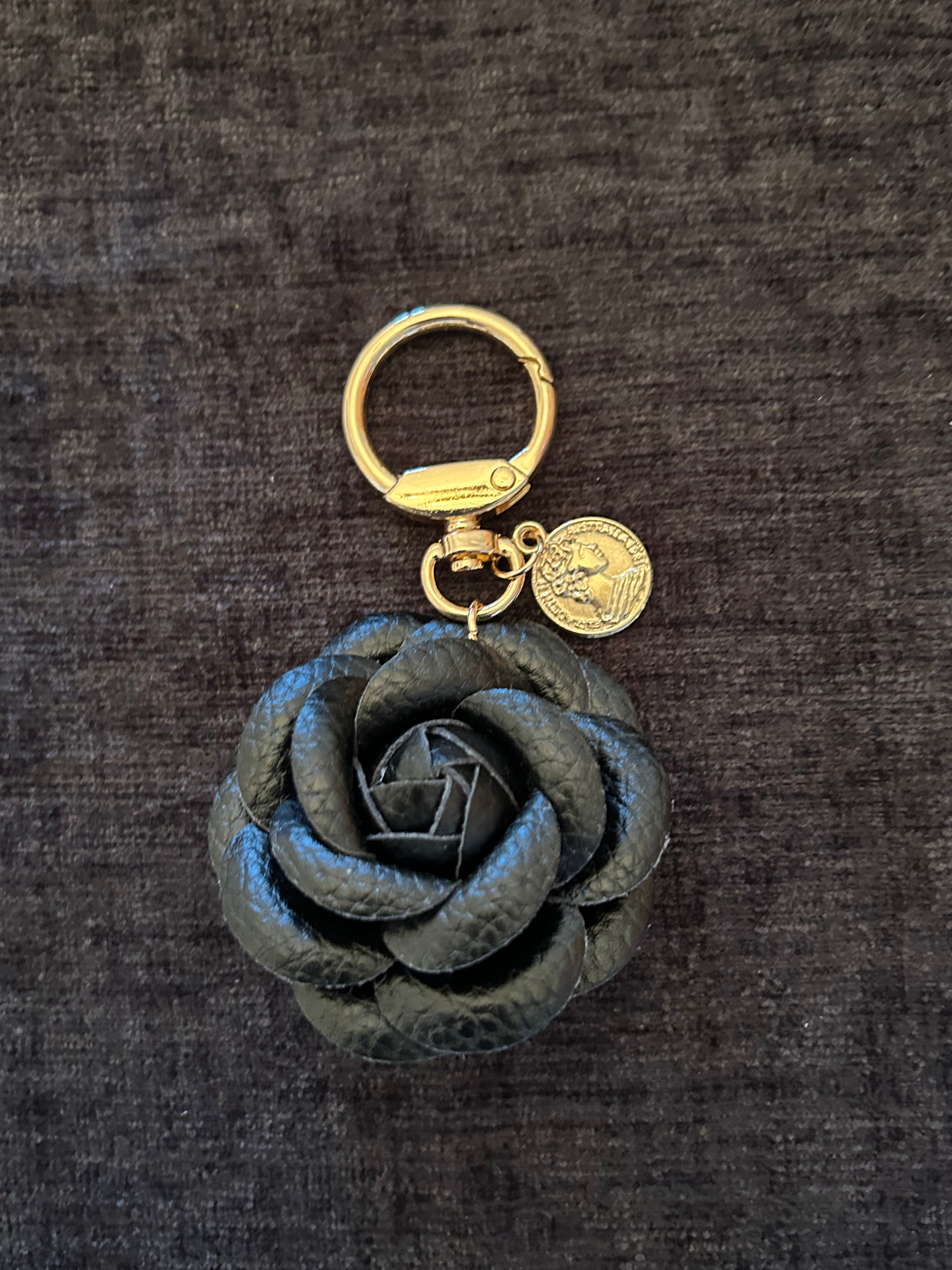 Flower purse charm