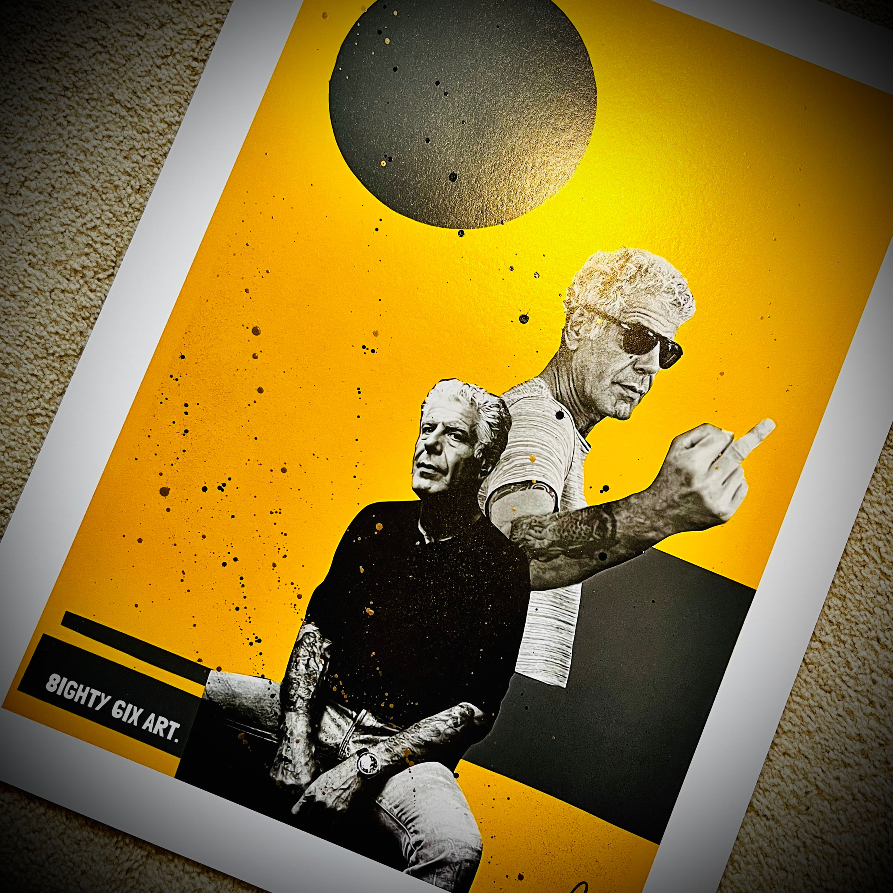 BOURDAIN 2.0 YELLOW PRINT (STANDARD 36x48cm)