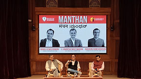 Moderated at IIM Bangalore's Manthan - Flagship Speaker Series
