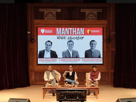 Moderated at IIM Bangalore's Manthan - Flagship Speaker Series