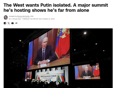 Quoted in CNN.com: The West wants Putin isolated. A major summit he’s hosting shows he’s far from alone