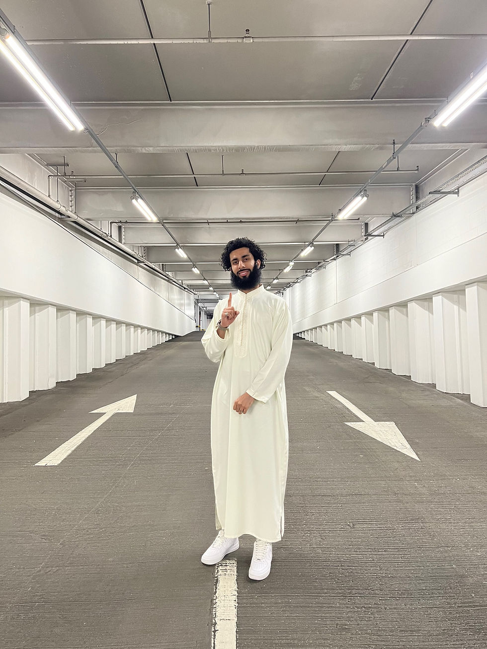 Thumbnail: White Morrocan High Collar Thobe