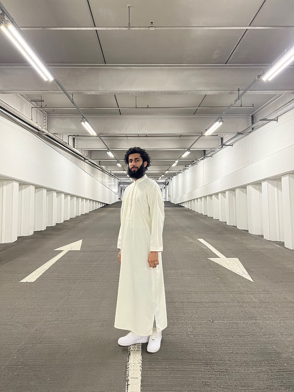 Thumbnail: White Morrocan High Collar Thobe