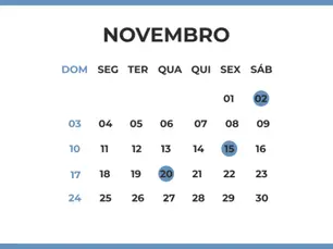 Feriados de Novembro de 2024: Finados, Proclamação da República e Consciência Negra