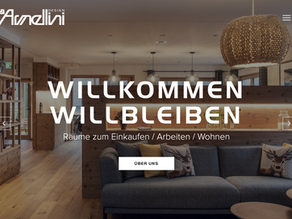 Impression von der Website der Armellini Design GmbH