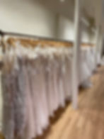 Up close details of wedding dresses