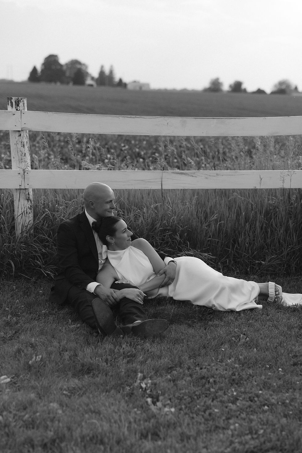 Mara bride, Madison, and her groom on their wedding day.