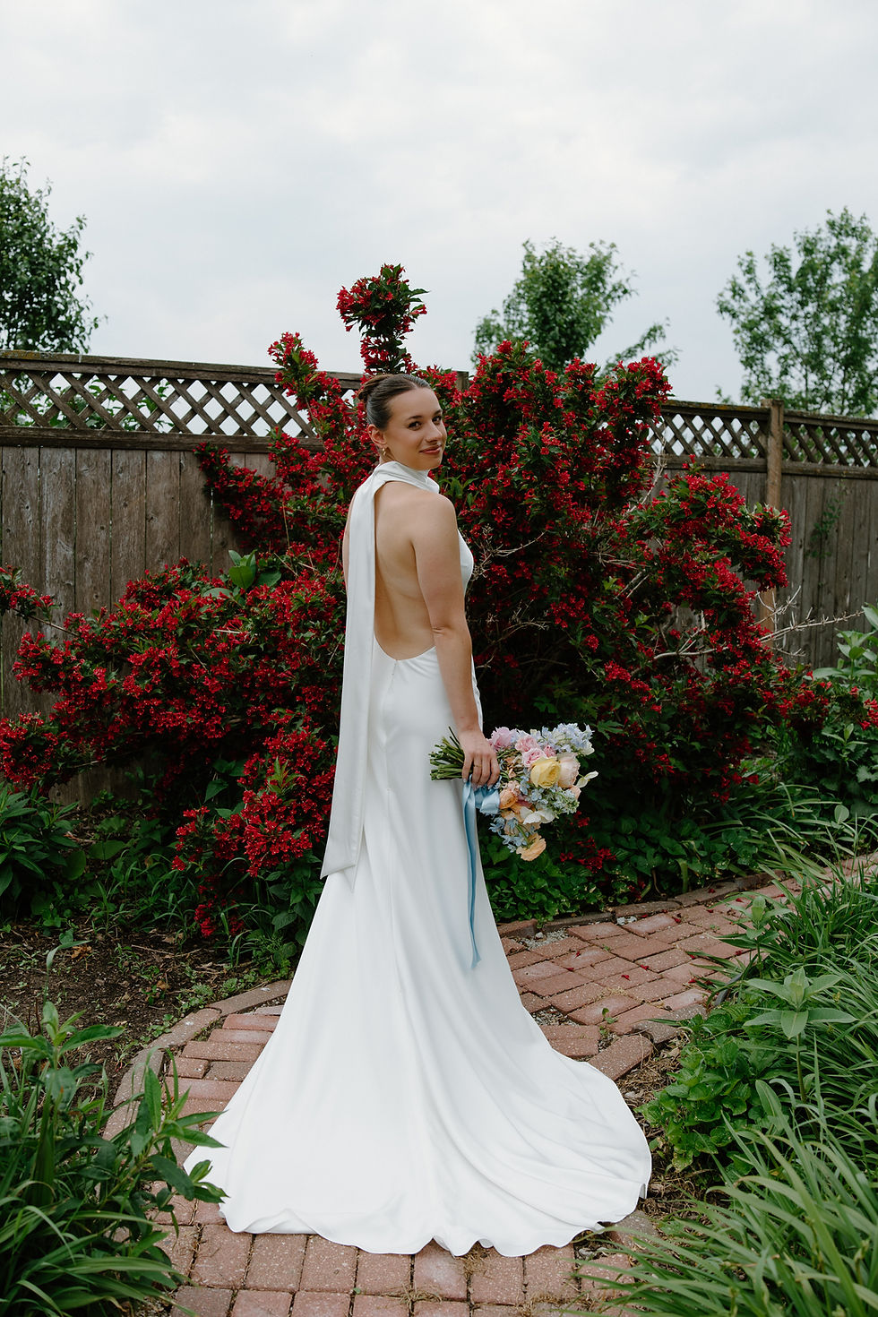 Mara bride, Madison, on her wedding day.