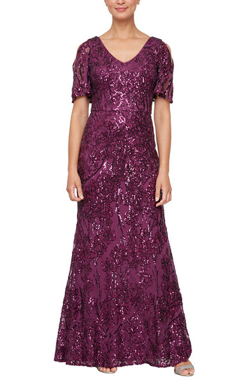 Berry Mother of the Wedding Dress