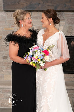 Maximalist Bride & Mom on wedding day