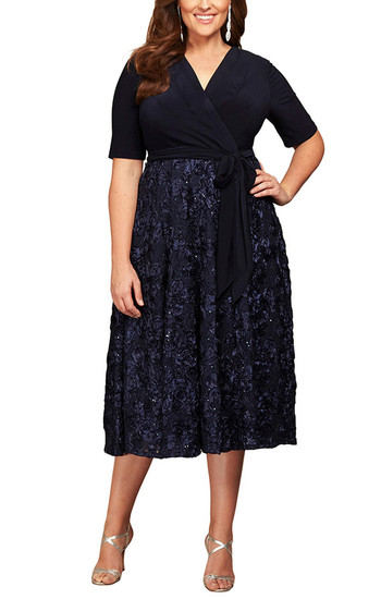 Navy Mother of the Wedding Dress