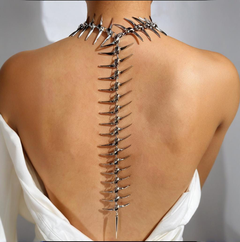 Edgy Niche Thorn Skeleton Alloy Women's Necklace