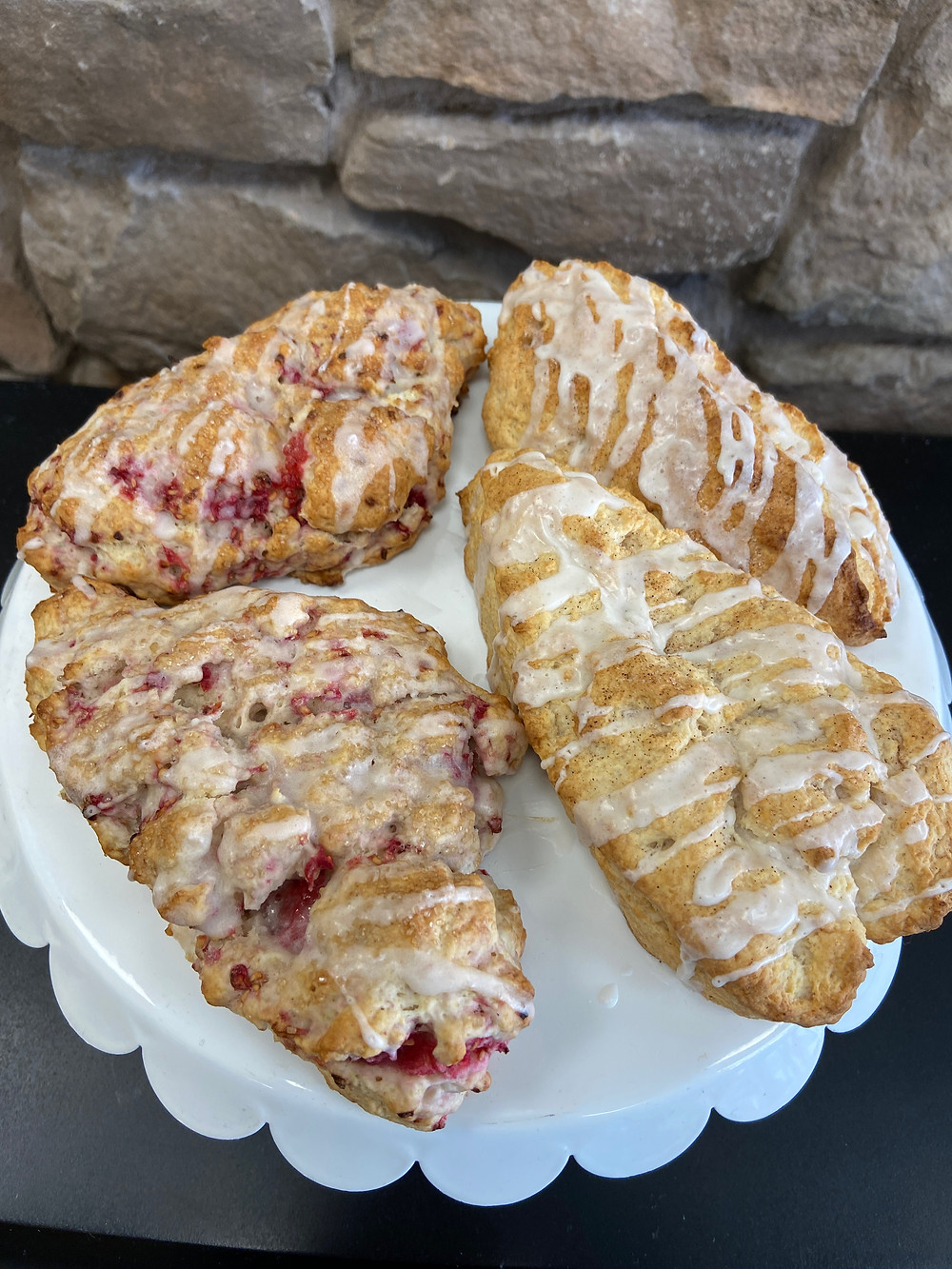 A picture of cinnamon scones