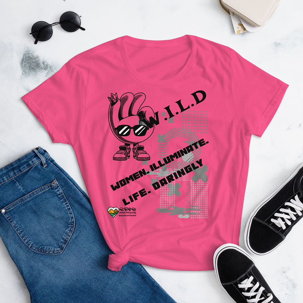 Thumbnail: Women's short sleeve t-shirt. W.I.L.D